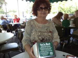 me at Cafe du Monde