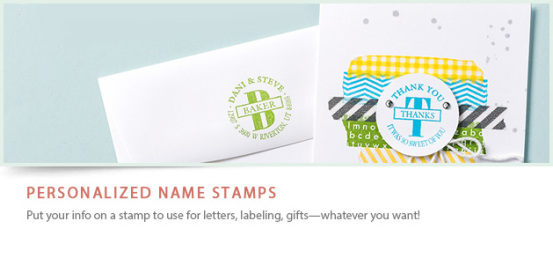 Personalized name stamps