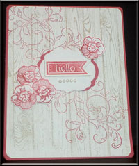 Did you ever think of combining a masculine background with a frilly flower?