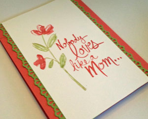Mother’s Love in Strawberry Slush – Stampin’ Up!