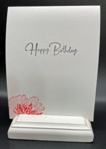 Flowing Flowers For A Happy Birthday Card Stamp With Rachel