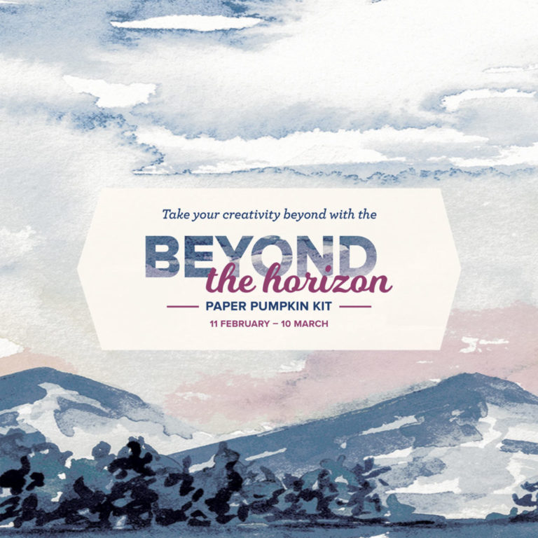 Beyond the Horizon by Paper Pumpkin includes an extra stamp set!