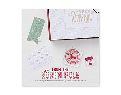 November Paper Pumpkin – From the North Pole