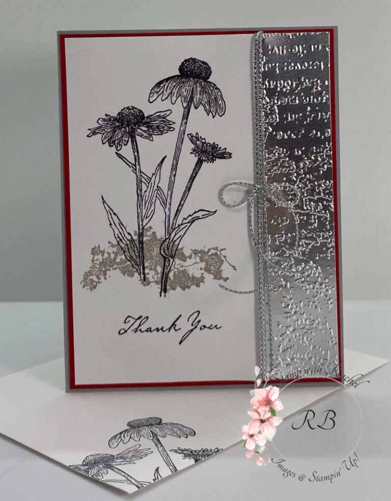 Nature’s Harvest Card in Silver Foil!