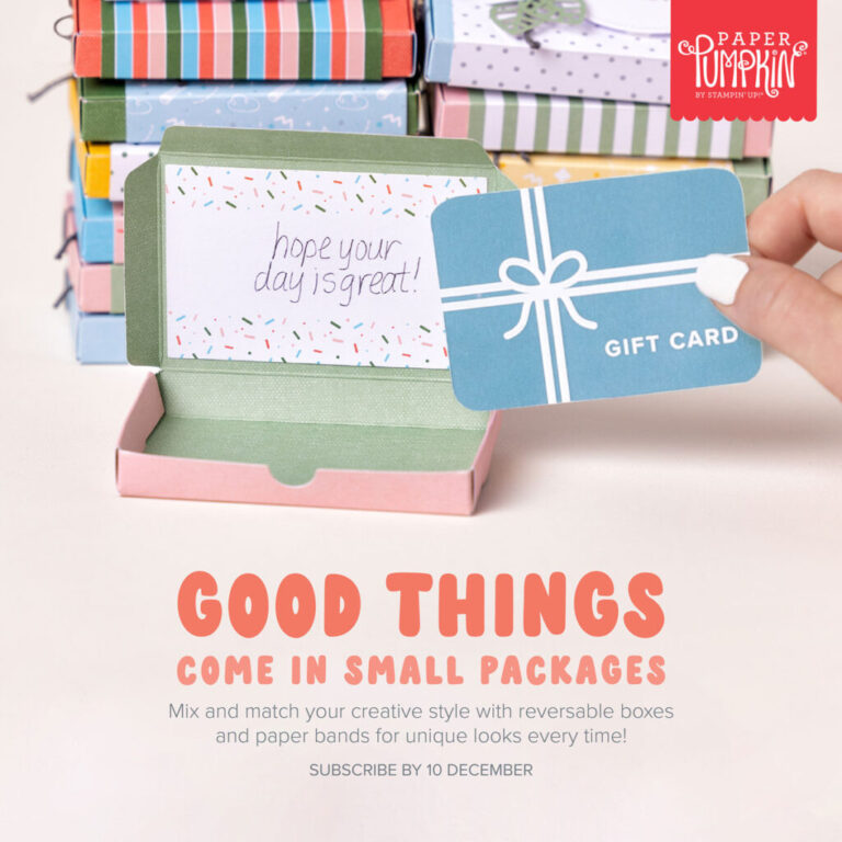 Good Things Come in Small Packages by Paper Pumpkin