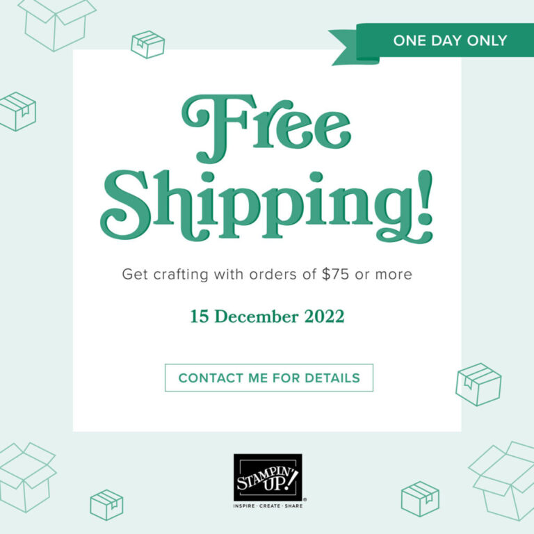 Free Shipping – one day only!