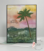 Happy Birthday with Paradise Palms