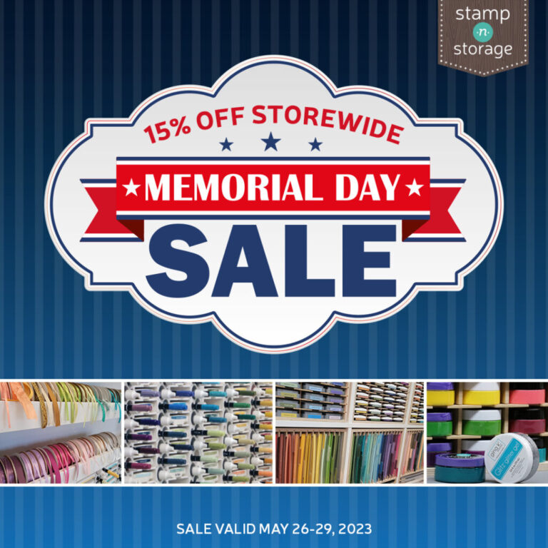 Stamp-n-Storage 15% Off – limited time!
