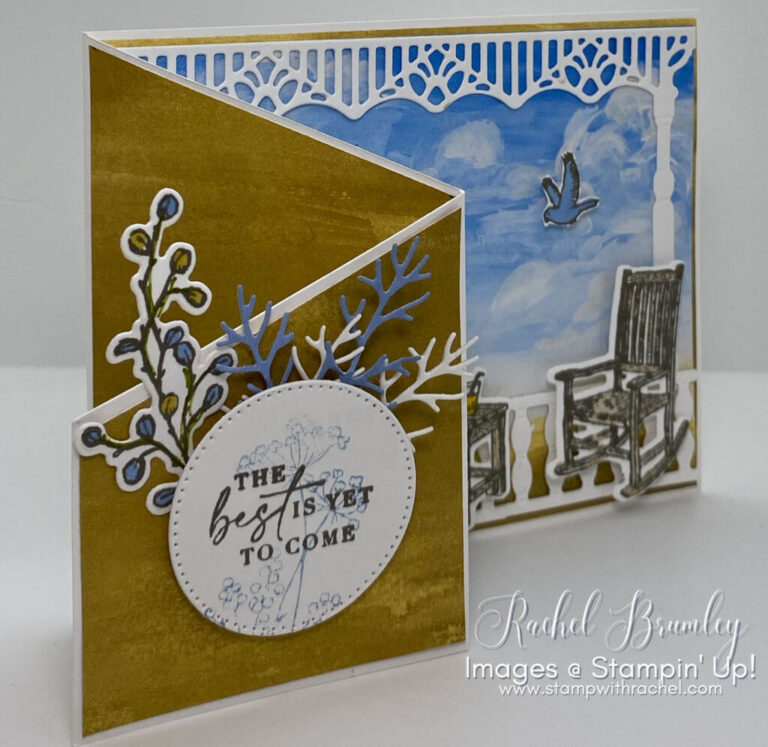 Lazy Days as a Z Fun Fold Card –  The Best is Yet to Come!