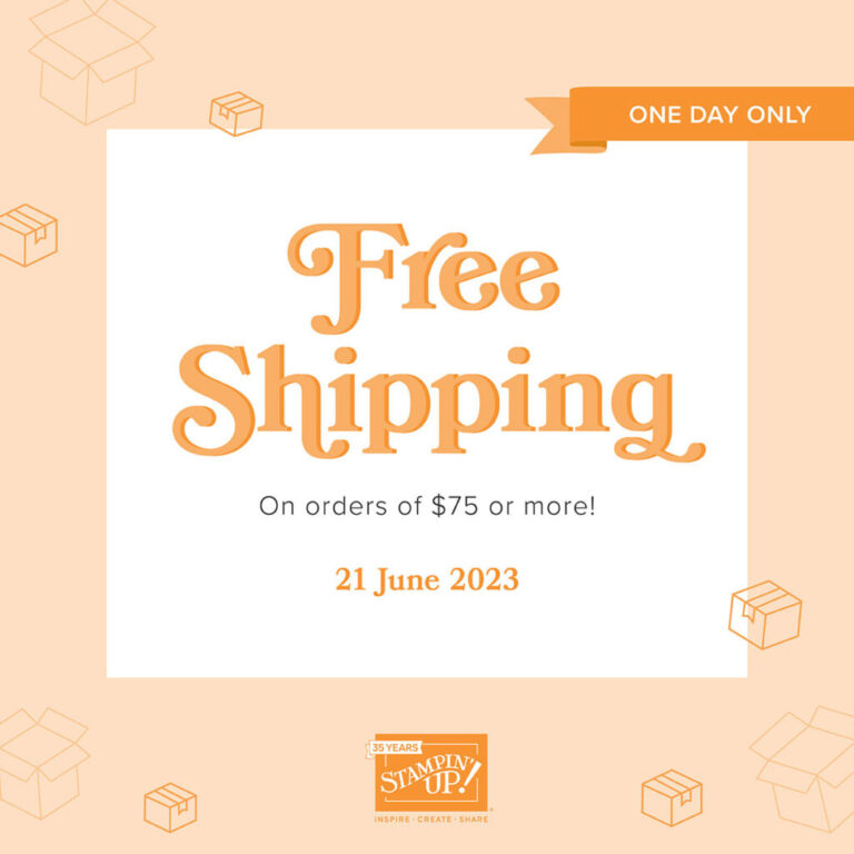 Free shipping – one day only – 21 June 2023