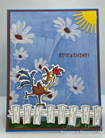 “Crafting Delight: Handmade Greeting Card with Hey Chuck Stamp Set and Fresh as a Daisy Designer Series Paper”