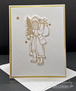 Crafting Elegance: Designing a Stunning Card with the Saint Nicholas Stamp Set Bundle in White & Gold