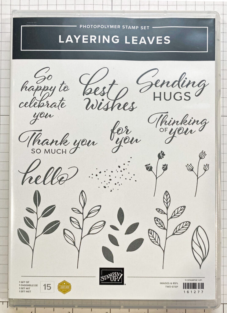 Here’s an opportunity for you to snag the Layering Leaves Stamp Set – Would you like to win it?