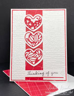 Crafting Warmth: Creating a Heartfelt ‘Thinking of You’ Card with the Adoring Hearts Bundle and Most Adored Designer Series Paper