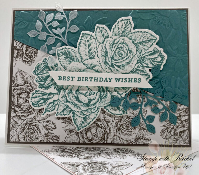 Stipple Roses Bundle And Softly Stippled DSP | Stamp with Rachel