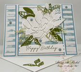 Elegant Magnolia Birthday Bliss: Crafting a Serene Floral Greeting