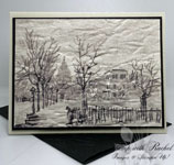 Masculine Monday:  Elegant Winter Scene: Creating Masculine Cards with Stampin’ Up!’s Beautiful Gallery DSP