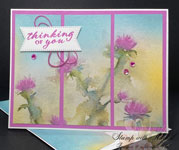 Dreamy Watercolor Triptych Card: Creating “Thinking of You” Cards with Stampin’ Up!’s Thoughtful Journey DSP