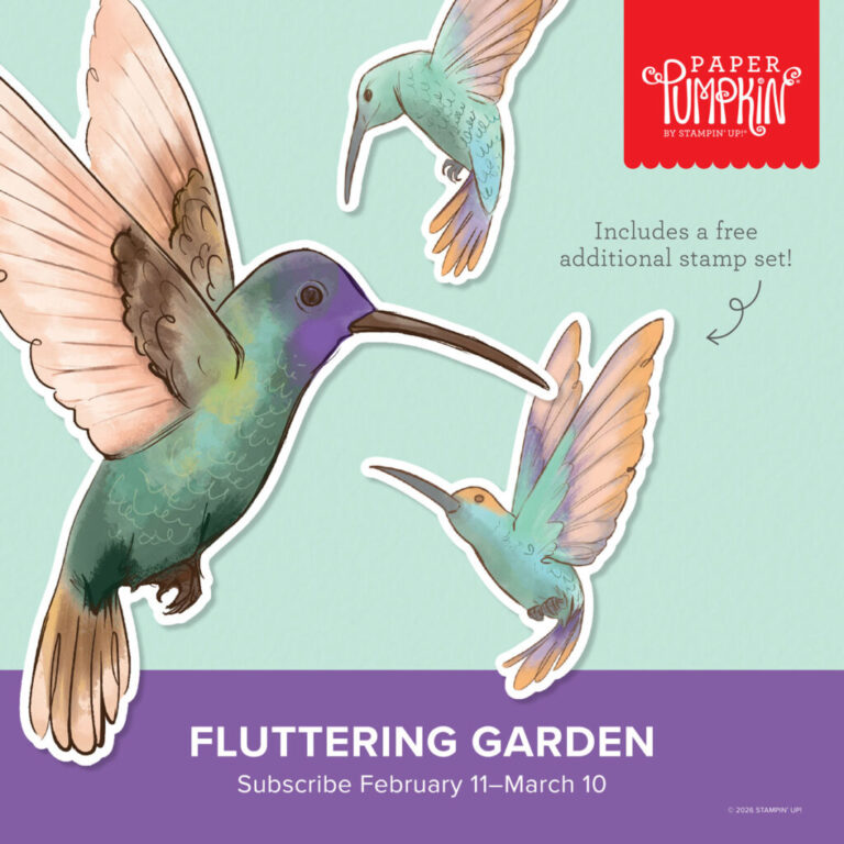 Fluttering Garden – March Paper Pumpkin