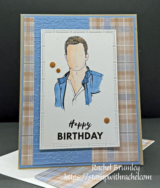 DIY:  Masculine Birthday Card with Timeless Plaid Style