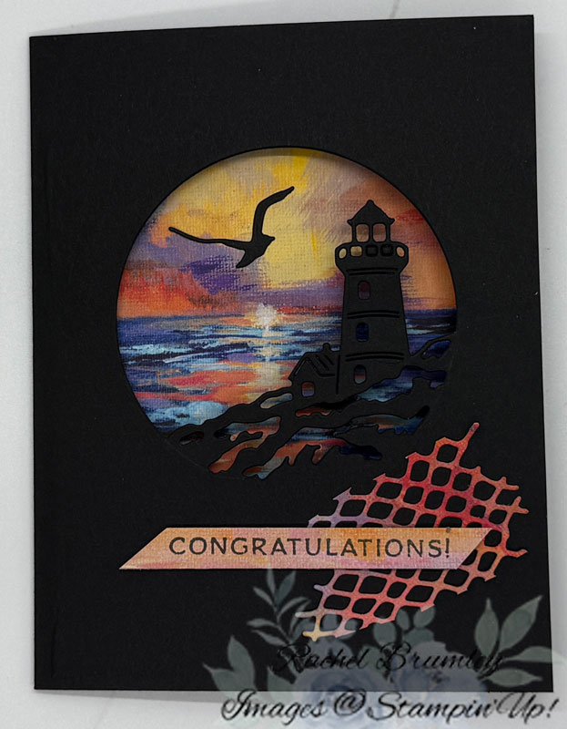 Lighthouse Dreams: A Sunset Coast Congratulations Card
