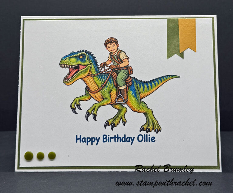 Roar-some birthday wishes are headed to my great-grandson Ollie! 🦖🎉