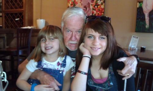 Poppa & the girls Jan 2012