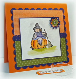 Greeting card kids halloween